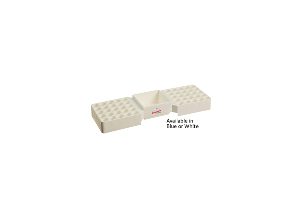 Picture of 50 Position Vial Rack, White, for 12mm Vials